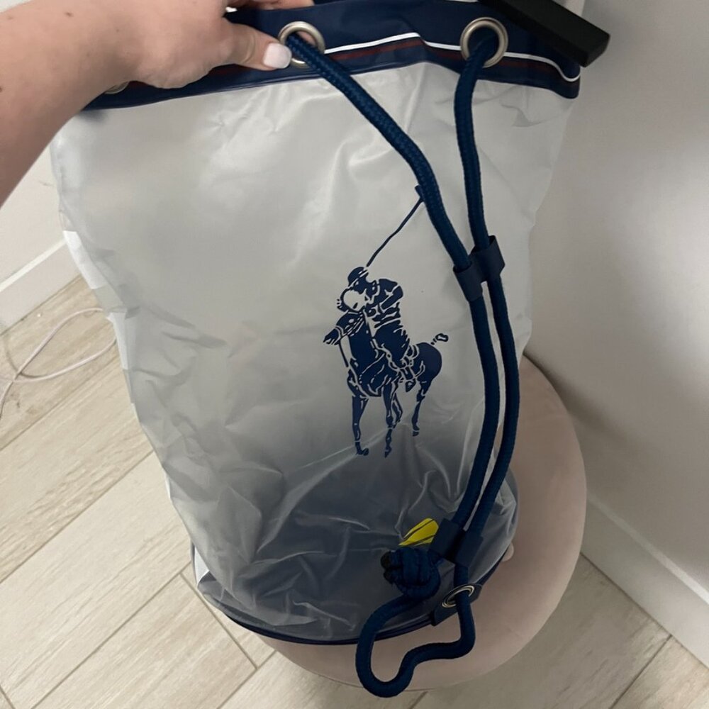 Polo Ralph Lauren US Open Drawstring Tote Duffel Bag - Picture 4 of 5